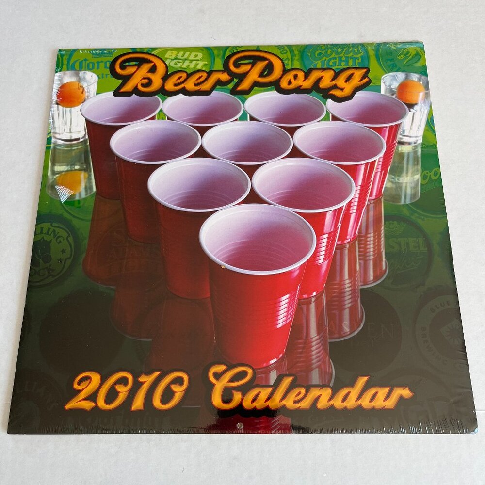 VTG 2010 Wall Calendar Beer Games Different Playing Drinking Games
